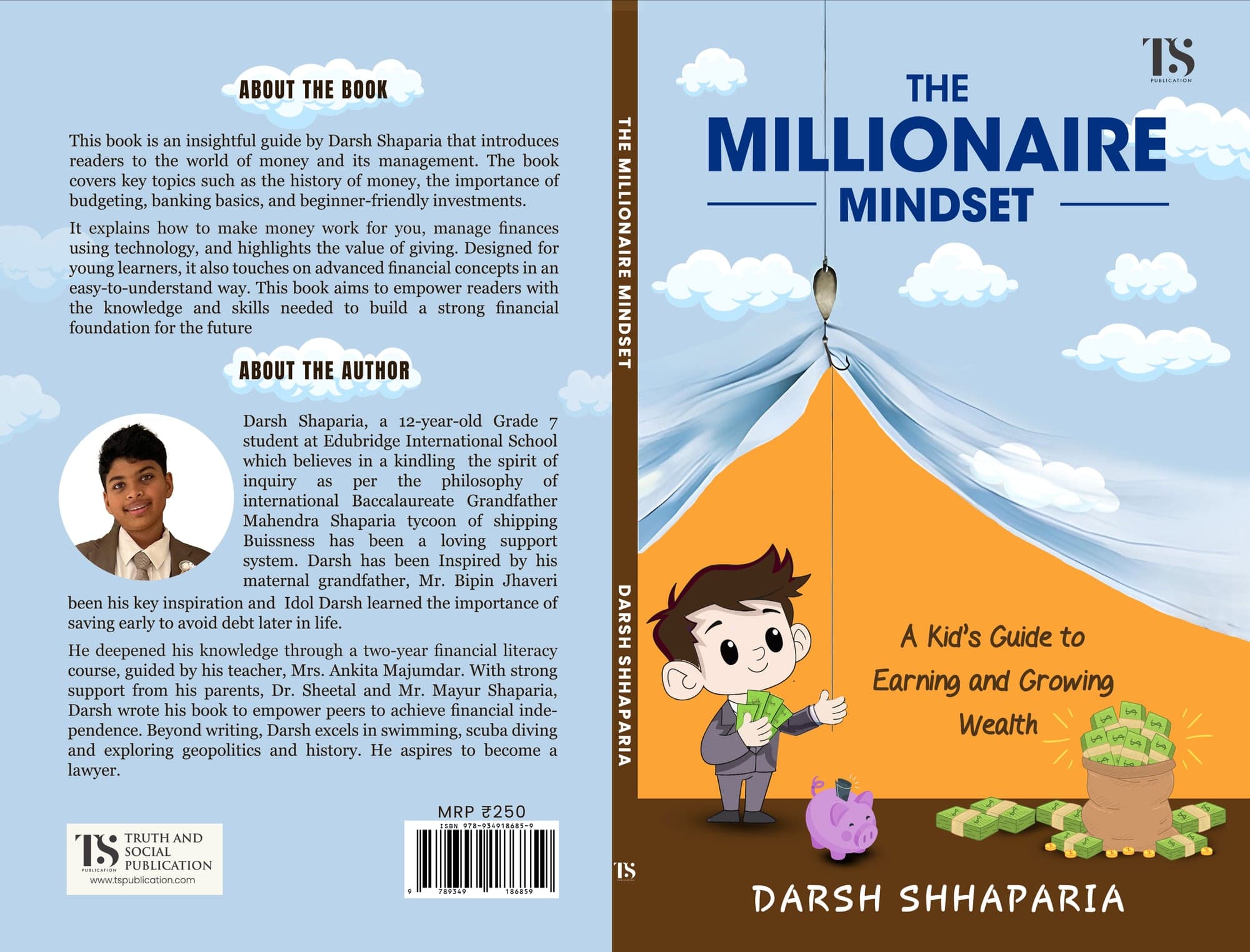 Full wrap cover of The Millionaire Mindset — back, spine and front